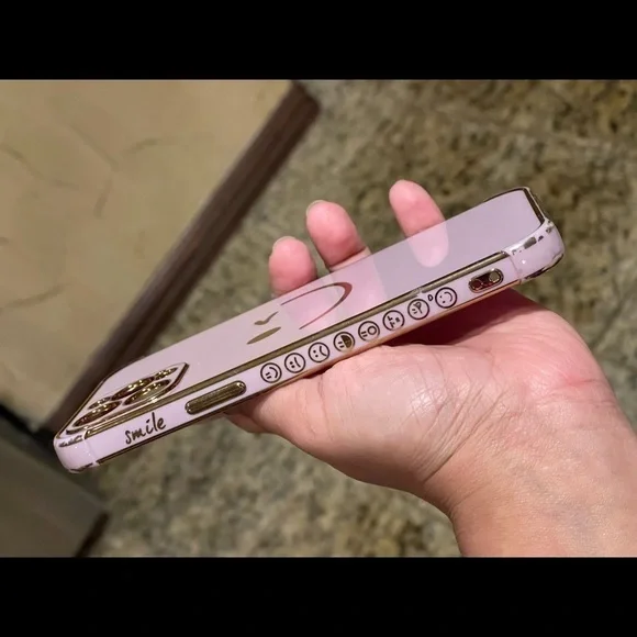 Phone case Compatible with iPhone 12 Pro Max Case, Cute Happy Smiley Face - Picture 8 of 10